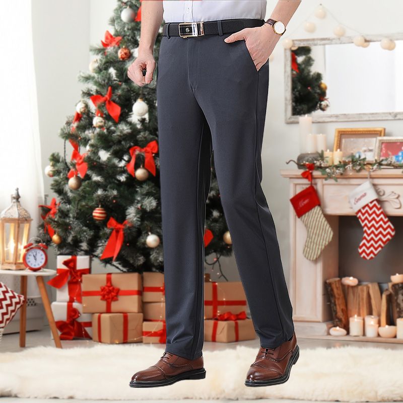 🎅Weihnachtsaktion🔥Modische Anzughose für Männer mit Stretch-Plüsch-Futter