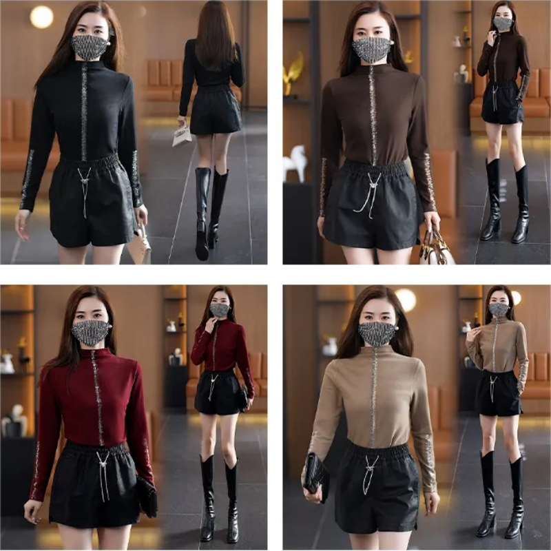 🎁Mode Funkelndes Warmes Slim Fit Unterhemd für Frauen
