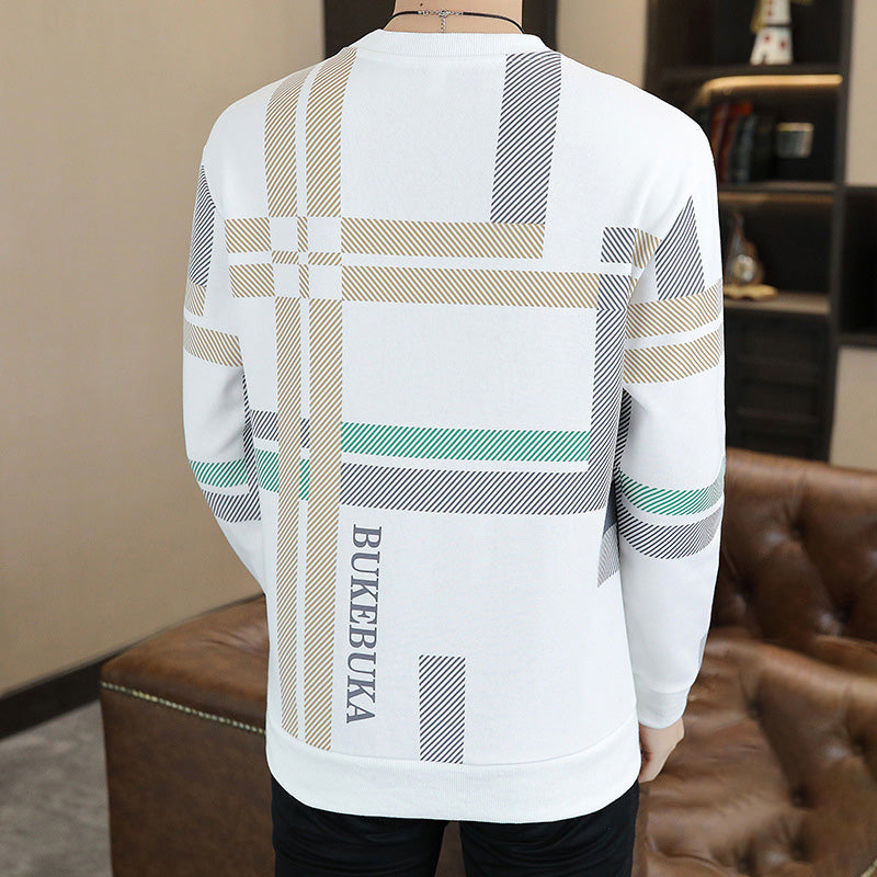 Herren Sweatshirt mit Rundhalsausschnitt, lässig und gemütlich