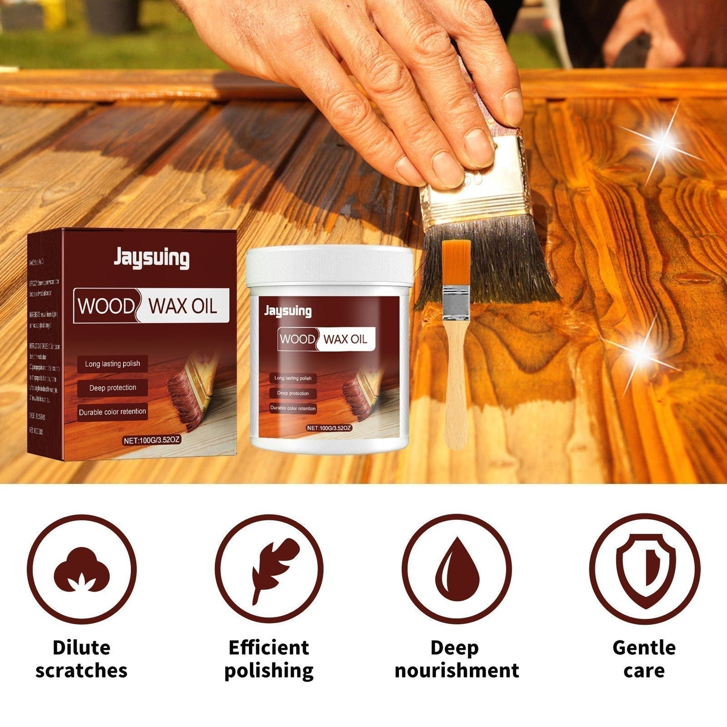 Wood Cleaner & Polish - Comes with Premium Brush(BUY 1 GET 1 FREE)