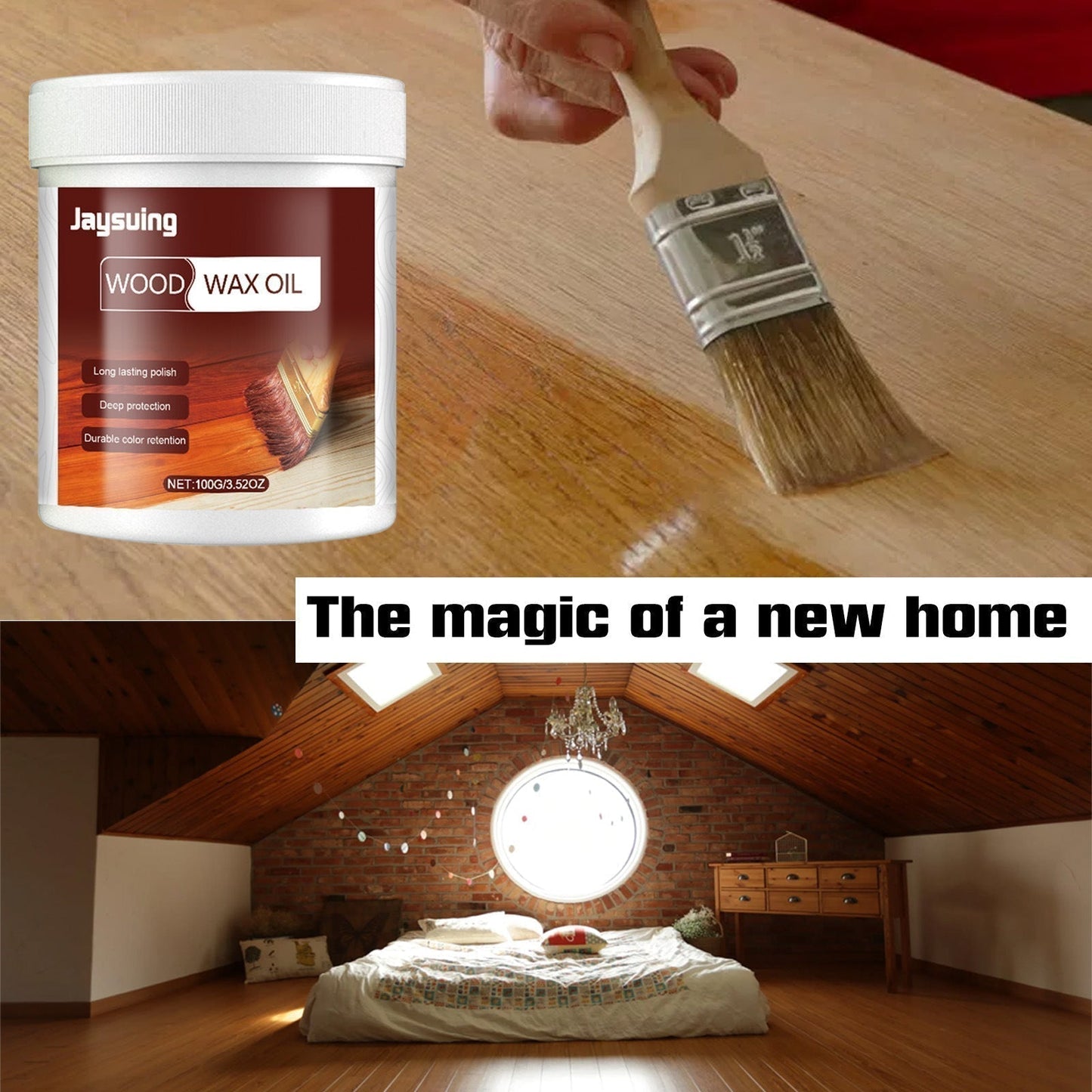 Wood Cleaner & Polish - Comes with Premium Brush(BUY 1 GET 1 FREE)