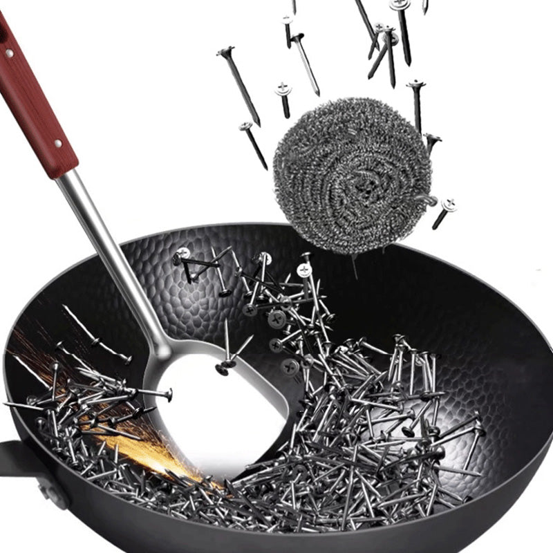 50 % Rabatt – nur heute! 🔥🔥🔥Unbeschichtete, antihaftbeschichtete Bratpfanne aus Eisen🔥🔥🔥