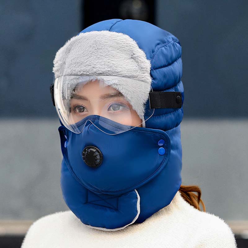 🎁Weihnachts-Sonderverkauf – 50 % Rabatt💝Thermische Kappe mit abnehmbarer Atemventilmaske