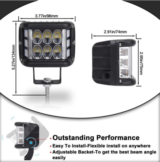 🎅50% RABATT✨ Doppelseitige LED-Warnleuchten für Autos – Zweifarbig, superhell und sicher (Universell für Autos, LKWs, Motorräder und mehr!)
