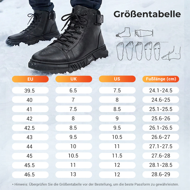 🎁Heißer Ausverkauf 50% Rabatt⏳Schwarze, lässige, vielseitige Herren-Stiefeletten aus echtem Leder
