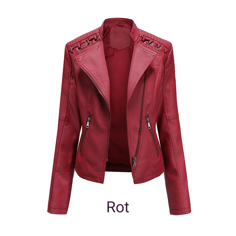 ✨Trendige Damen-PU-Lederjacke✨kostenlose Lieferung