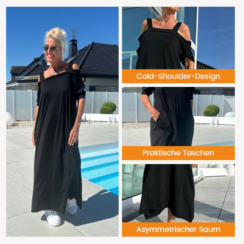 💞Lässiges Maxikleid mit offenen Schultern für Damen