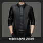 Klassische PU-Lederjacke für Herren mit Frontreißverschluss 🔥Business Casual Easy Match