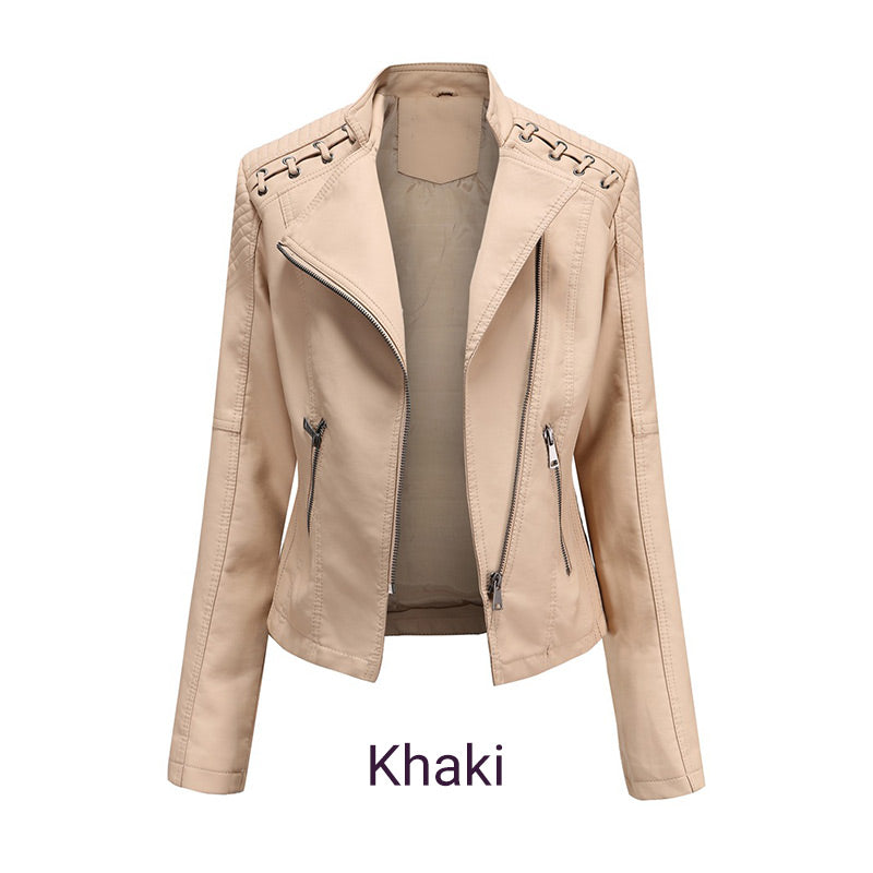 ✨Trendige Damen-PU-Lederjacke✨kostenlose Lieferung