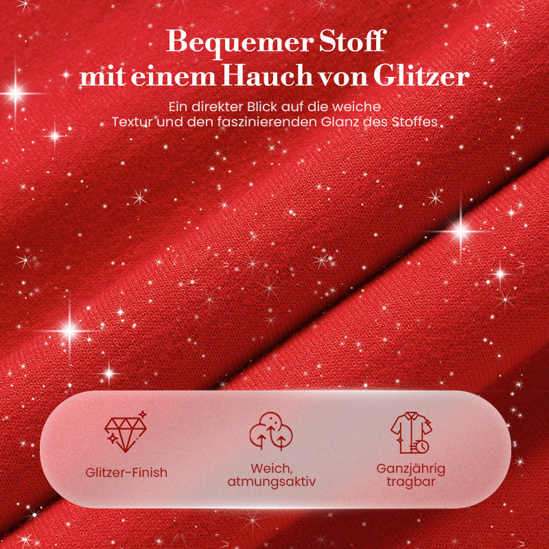 ⌛ Nur noch 3 Tage – 49% auf alles! ⏰Damen-Glitzer-Zweiteiler: Pullover & Hose