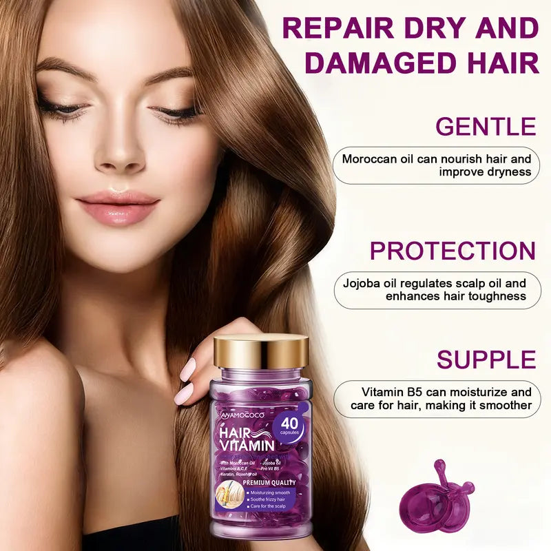 ✨ Haarmaske in Kapseln – 1 Kapsel, sofortiger Glanz & Anti-Frizz! 💎🌿
