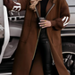 Women's Hooded Long Sleeve Knitted Sleeves Patchwork Casual Jacket