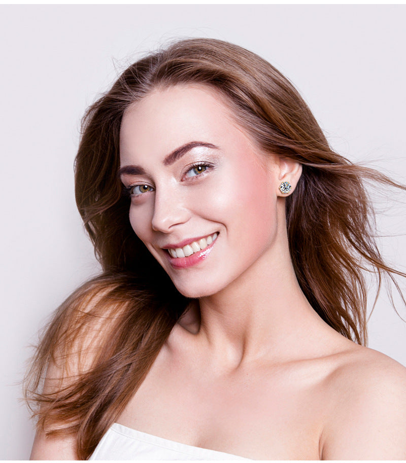 💎💎Atemberaubende klassische Diamantohrstecker mit sechs Krappen