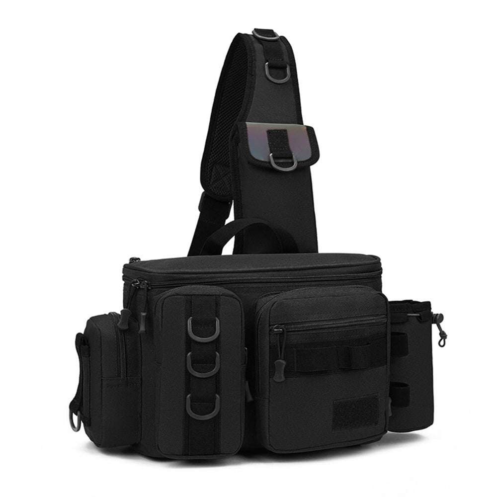 Angeltasche mit Schulter- und Hüftgurt