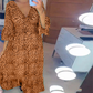🔥Was soll ich morgen anziehen🔥Damen-Wickelkleid aus Baumwolle mit Leopardenmuster