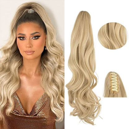 Dreamy Wavy Ponytail Hair Extensions with Clips（50% OFF）