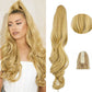 Dreamy Wavy Ponytail Hair Extensions with Clips（50% OFF）