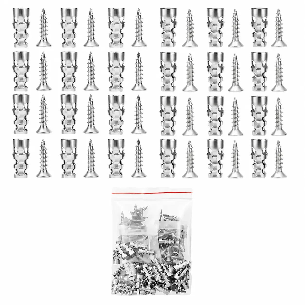 📢📢50% RABATT !!⏰Selbstbohrende Gipskarton-Dübel mit Schrauben-Set🪒 Einfache Wandbefestigung