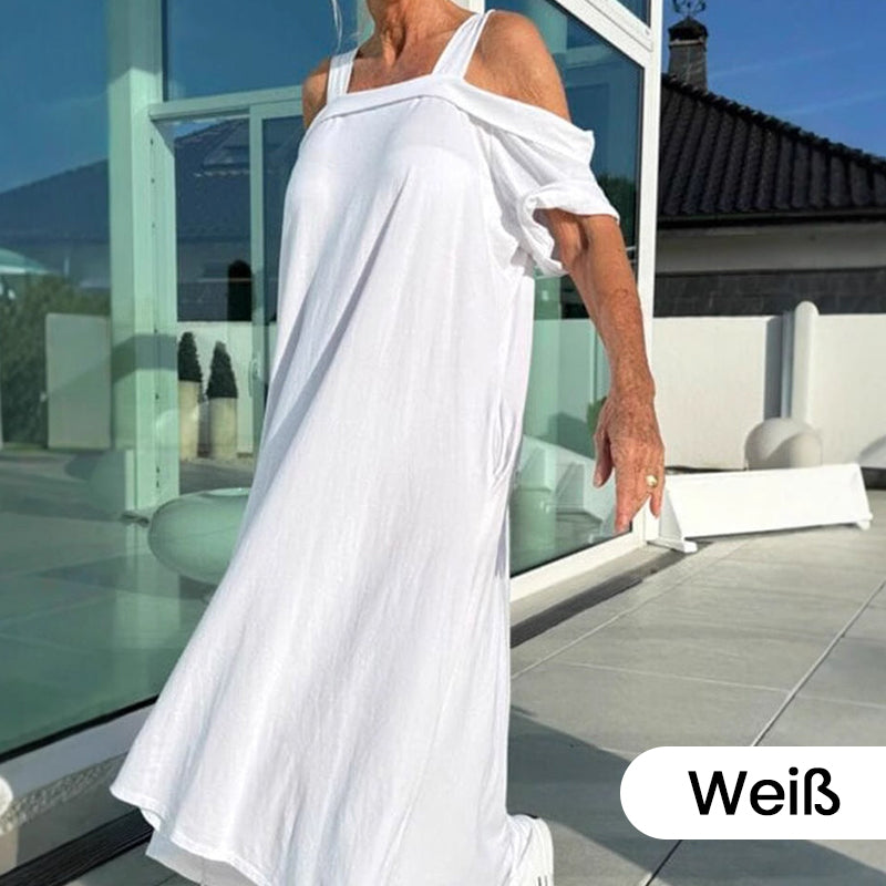 💞Lässiges Maxikleid mit offenen Schultern für Damen