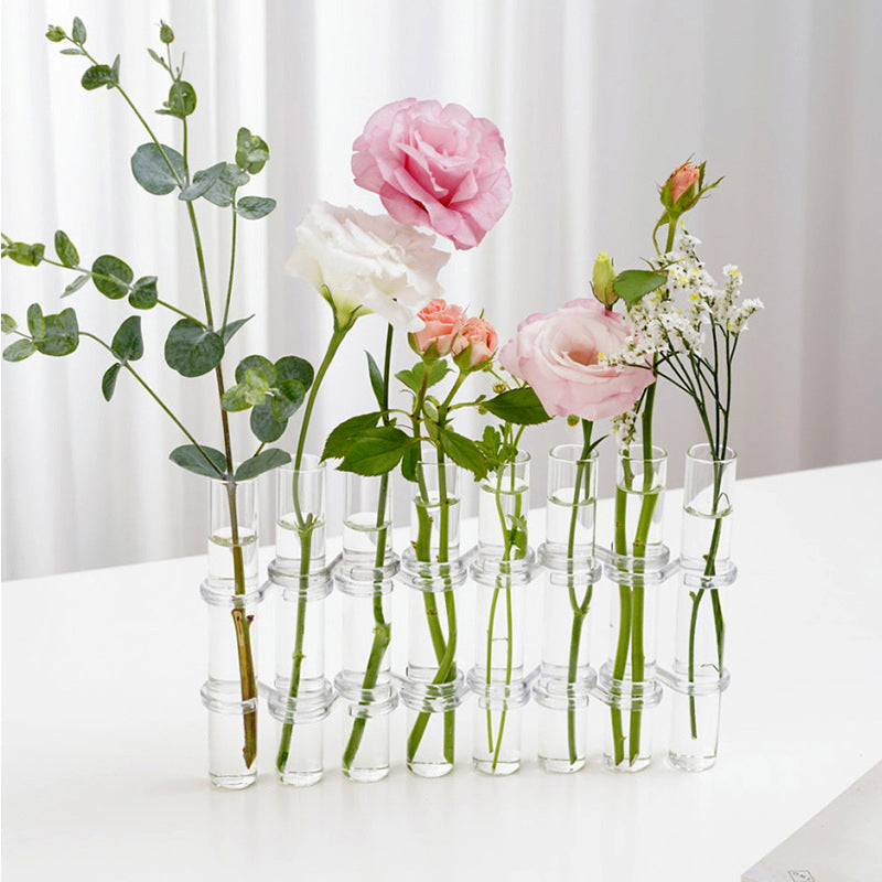 🏺✨ Zylindrische Vasen aus transparentem Glas | Moderne Glasvasen für Dekoration