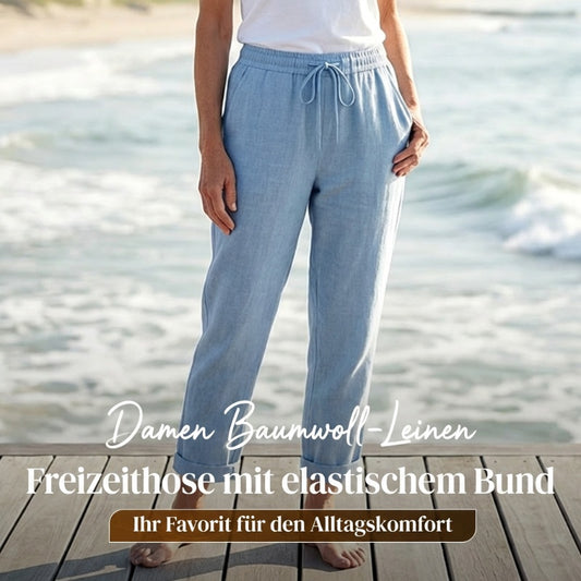💕58% RABATT💕Lässige Baumwoll- und Leinenhosen für Damen