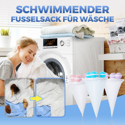 🧼✨ BEFRISTETES ANGEBOT: 50% RABATT! Schwimmender Filterbeutel-Waschball für Waschmaschinen – Fängt Haare & Flusen, Einfache Reinigung für Badewanne, Waschbecken & Waschmaschine 🐾📦