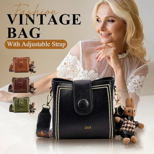 Winter Sale🌹[Damengeschenk] Vintage-Modetasche mit verstellbarem, breiterem Schultergurt