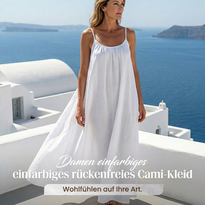 💃Letzter Tag Sonderangebot – 60 % Rabatt✨️Lässiges rückenfreies Maxikleid mit Spaghettiträgern für Damen