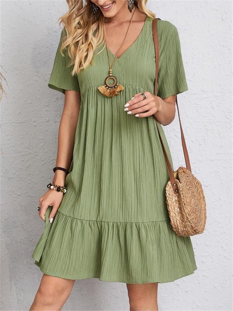 🎁Ostern Heißer Verkauf 50% Rabatt💥Kleid mit lockerer Taillenschnürung