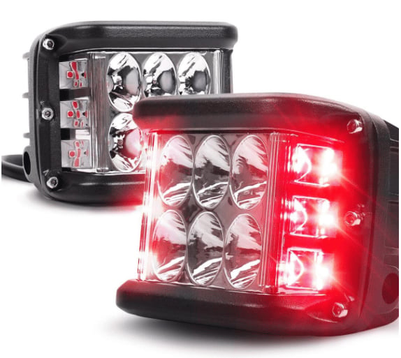 🎅50% RABATT✨ Doppelseitige LED-Warnleuchten für Autos – Zweifarbig, superhell und sicher (Universell für Autos, LKWs, Motorräder und mehr!)