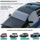 Universelle Windschutzscheiben-Sonnenblende für Autos, magnetische Schneeschutzvorrichtung aus Oxford-Stoff, Frostschutz im Winter, reflektierender Streifen für den Rückspiegel bei Nacht