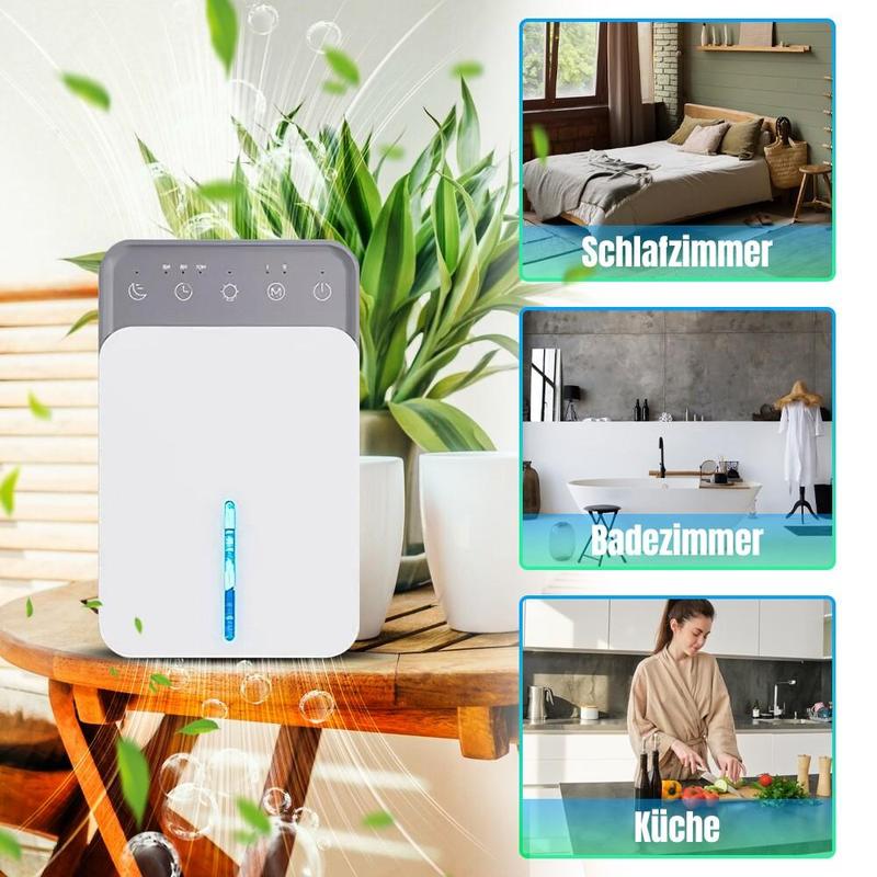 📢📢60 % Rabatt!! ⏰Ntelligent Entfeuchter - 220V mit Mehrfarbigen LED-Lichtern & Auto-Timer - Niedrige Energie & leiser Betrieb - Ideal für Schlafzimmer und Keller