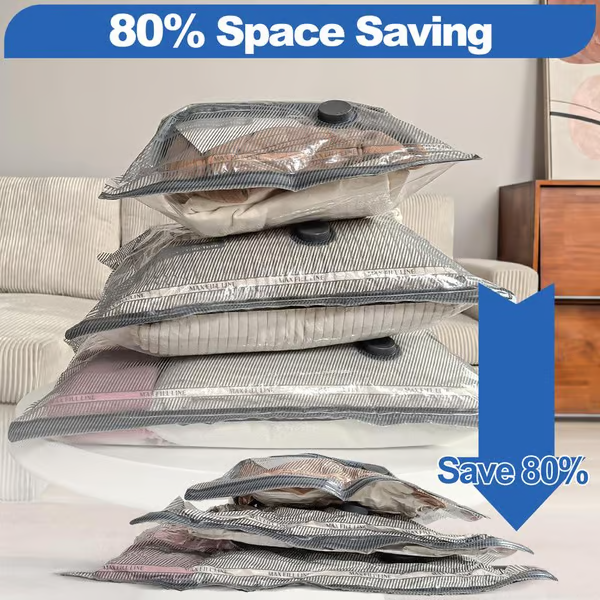 🎁 Hot Sale 50% OFF 🔥6er-Pack elektrische USB-Vakuum-Kompressionsbeutel – Platz sparen, leicht reisen!