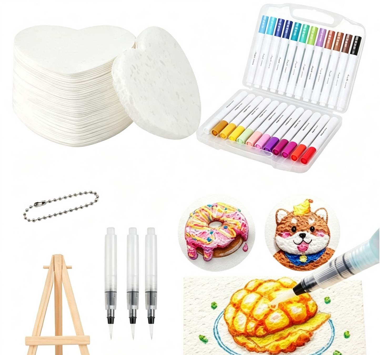 🎄✨3D-Kunstpapier-Set  | Zeichnen – Wasser hinzufügen – Aufblasen – Kreativer Spaß für Groß und Klein🎁