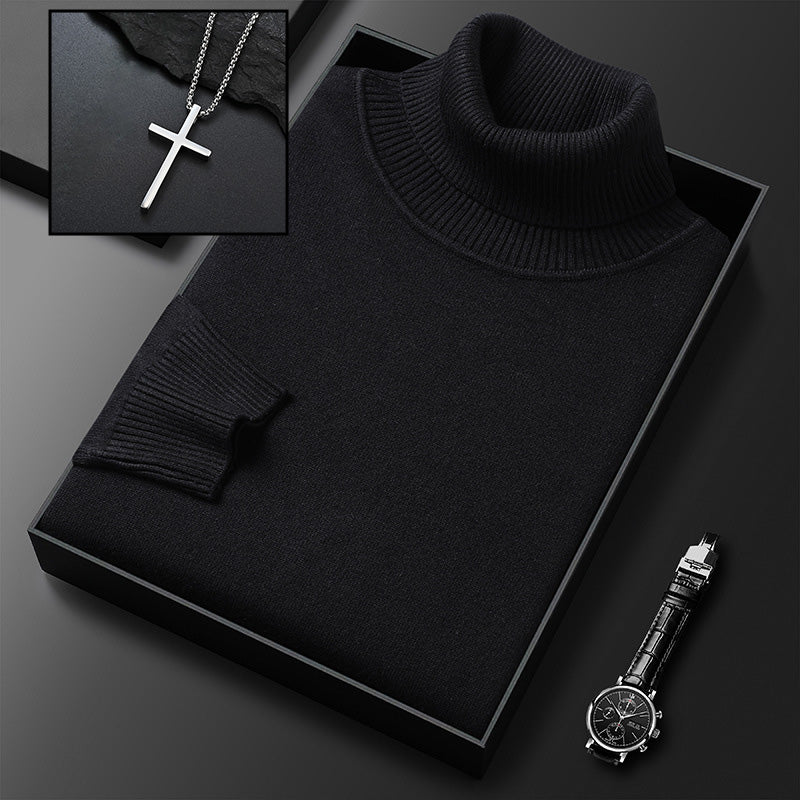 🧶 50% RABATT HEISSER VERKÄUF! ✨ Premium Kaschmirpulli Herren Einfarbig - Weiches Wohlfühlgarn mit Moderner Passform für Business & Freizeit 👔🎯