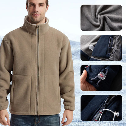 🔥Kostenloser Versand - Herrenjacke mit doppelseitigem Fleece (55% Rabatt)