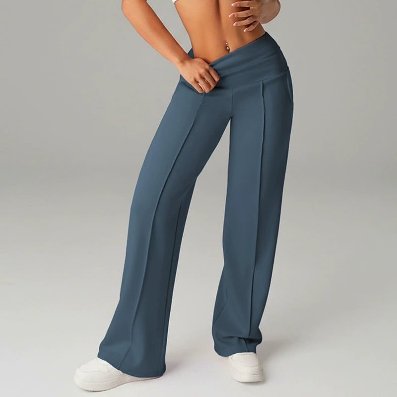 ⌛ Nur noch 3 Tage – 49% auf alles! ⏰ 50.000+ VERKAUFT!💕 Damen-Unifarbene Weite Straight-Leg-Hose