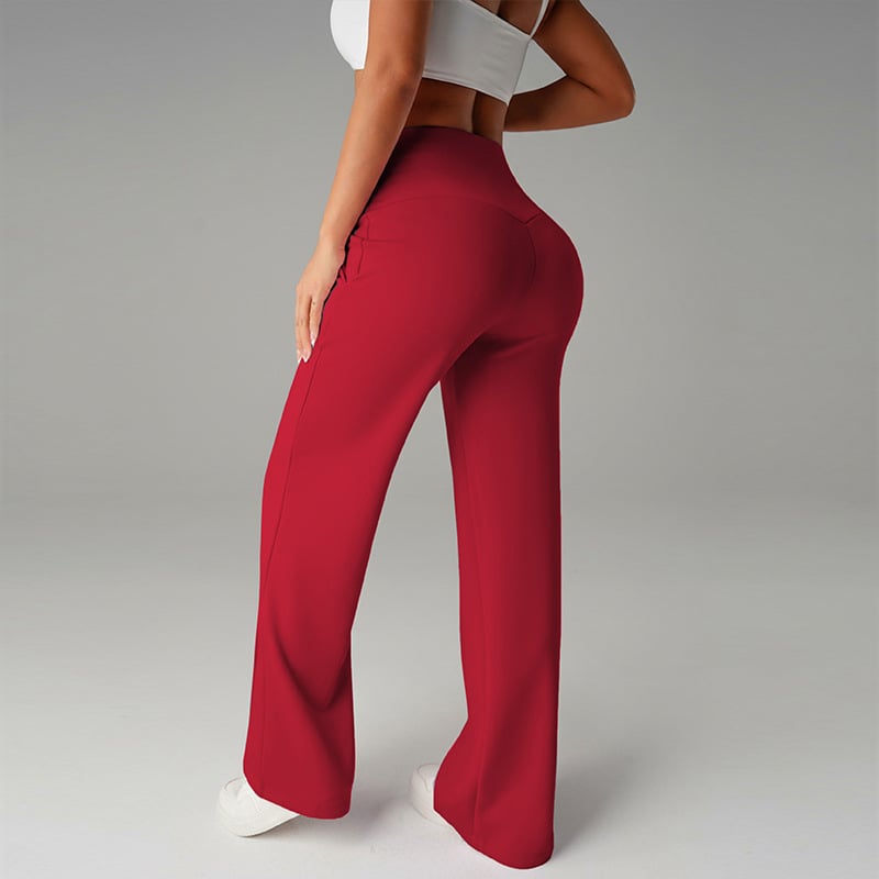 ⌛ Nur noch 3 Tage – 49% auf alles! ⏰ 50.000+ VERKAUFT!💕 Damen-Unifarbene Weite Straight-Leg-Hose