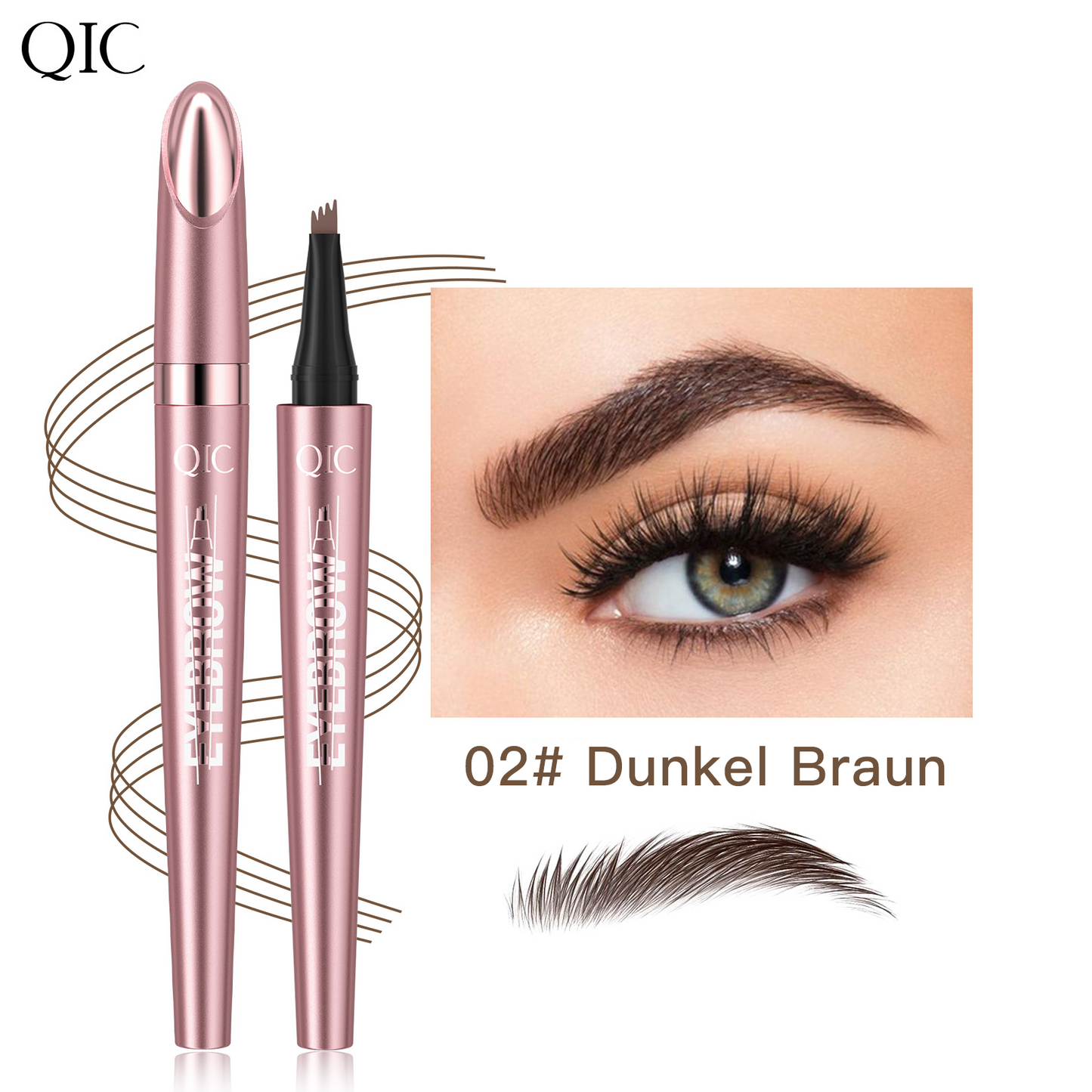 ✏️ KAUFE 1, ERHALTE 1 GRATIS! ✨ 3D Microblading Augenbrauenstift – 4-Krallen-Spitze, Wasserfest & Natürlicher Haareffekt 🖌️