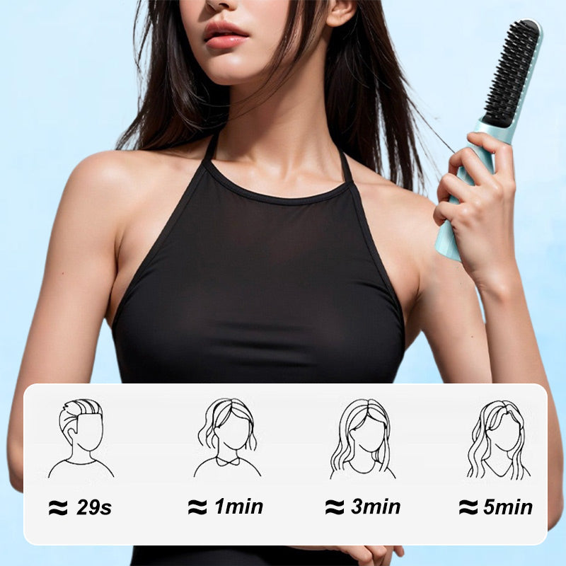 💖LIMITED SALE💖2-in-1 Wiederaufladbarer, langlebiger Glättungskamm