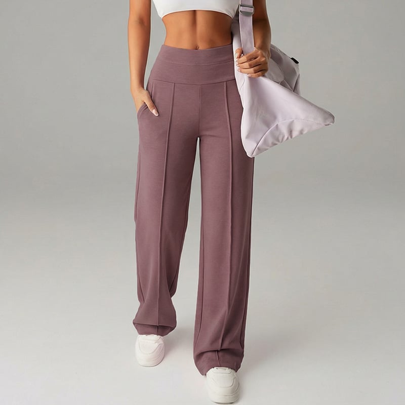 ⌛ Nur noch 3 Tage – 49% auf alles! ⏰ 50.000+ VERKAUFT!💕 Damen-Unifarbene Weite Straight-Leg-Hose
