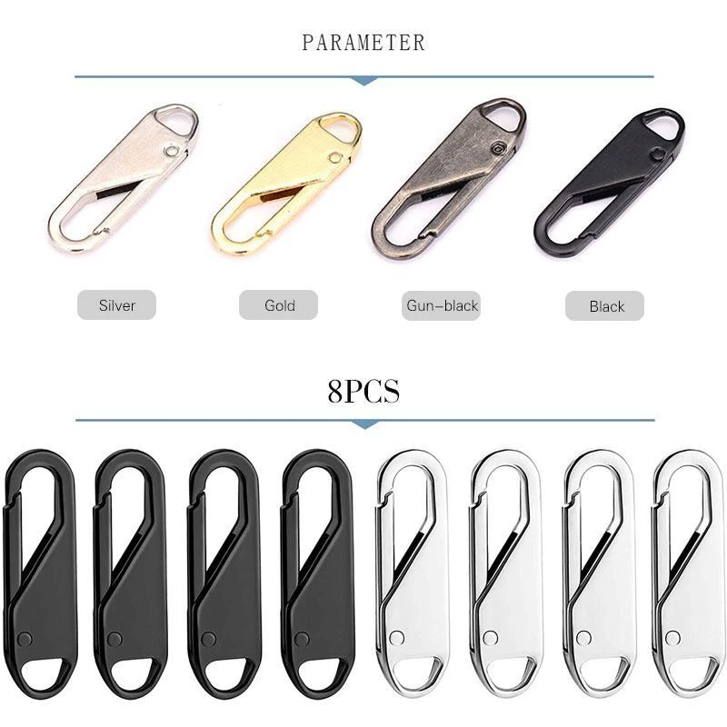 Universal abnehmbarer Reißverschluss-Schieber（1 SET/8pcs）
