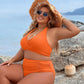 🏖️HEISSER VERKAUF 49% RABATT🏝️Buikcontrole Badpakken Bescheiden Hoge Taille Bikini Sets👙