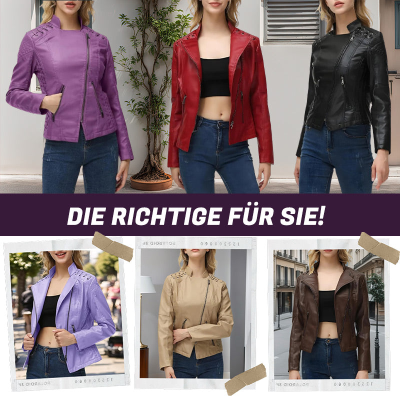 ✨Trendige Damen-PU-Lederjacke✨kostenlose Lieferung