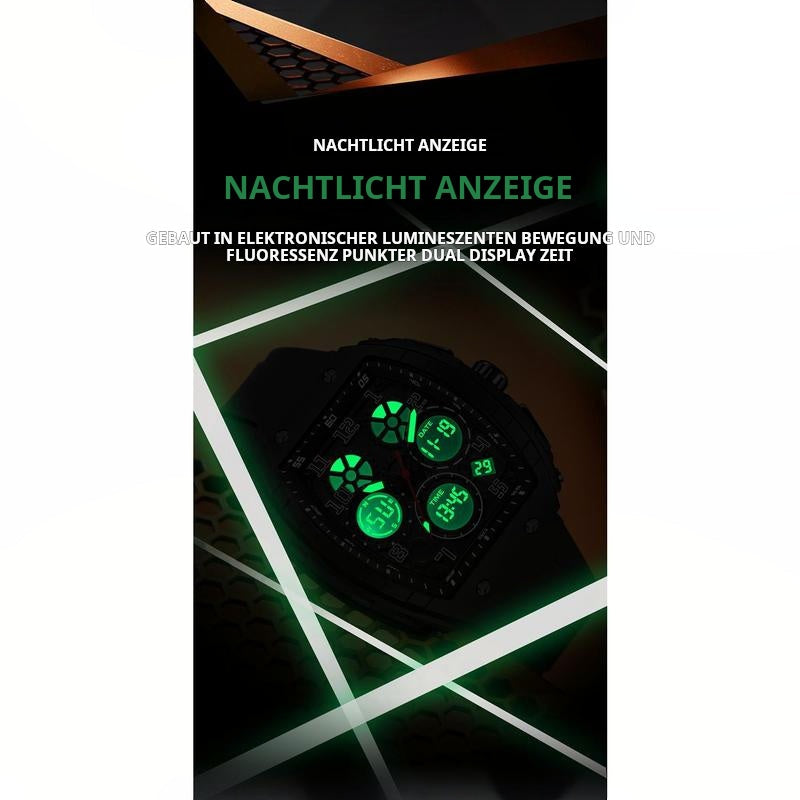 🎁Weihnachtsangebot 50 % Rabatt🎄Sportliche, leuchtende Digital-Automatikuhr für Herren