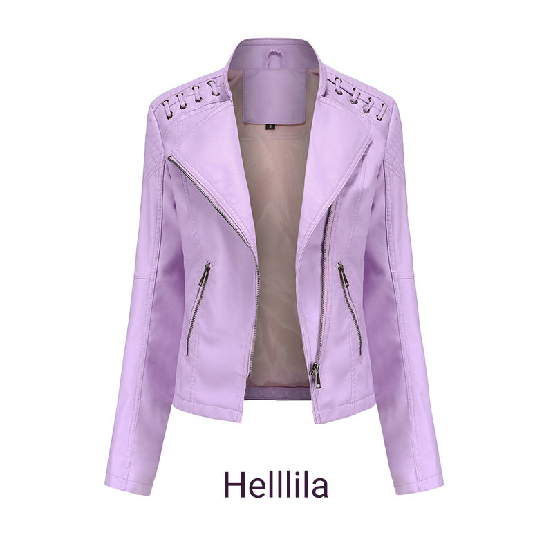 ✨Trendige Damen-PU-Lederjacke✨kostenlose Lieferung