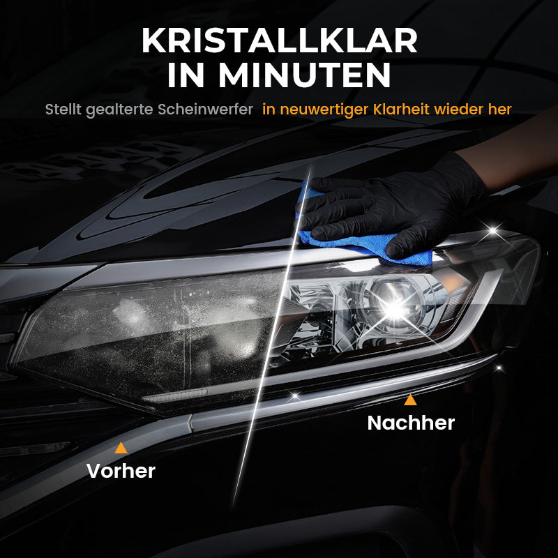 🔥Begrenztes Angebot - 180ml Professioneller Autoscheinwerfer-Restaurator mit Schwamm (50% RABATT)