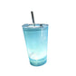 🥤Wasseraktivierter LED-Leuchtbecher mit Strohhalm – Für Partys, Bars & Veranstaltungen✨