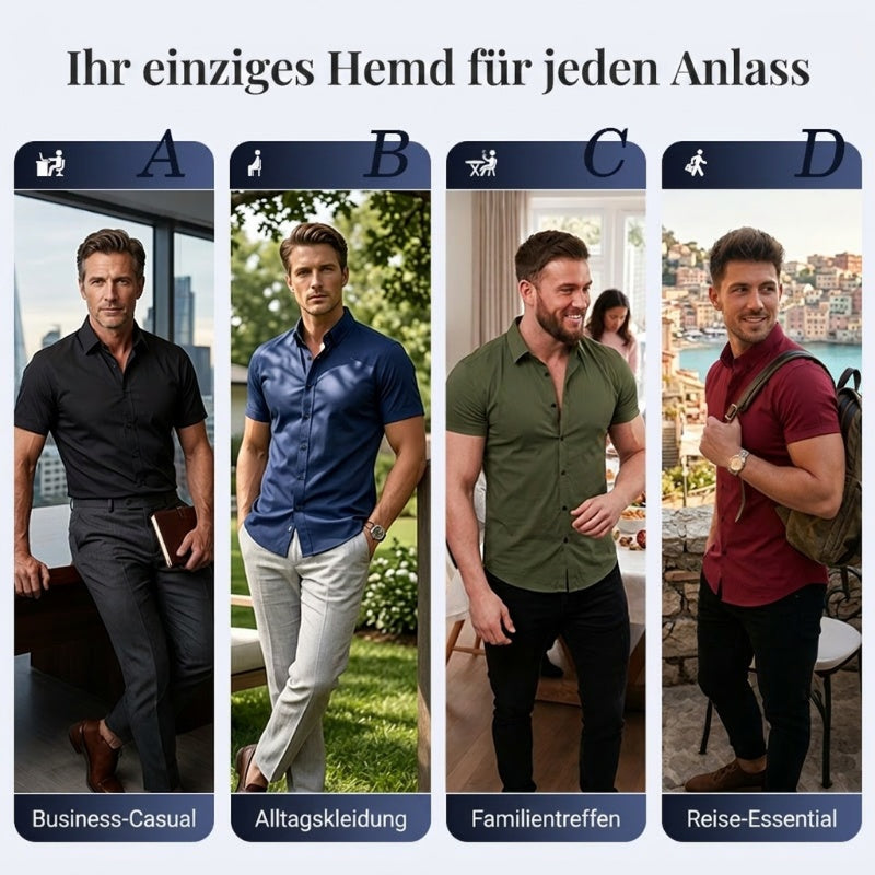 👔⚡60% RABATT! | Bügelfreie Herrenhemden – Kein Bügeln nötig, knitterfrei und den ganzen Tag angenehm zu tragen!