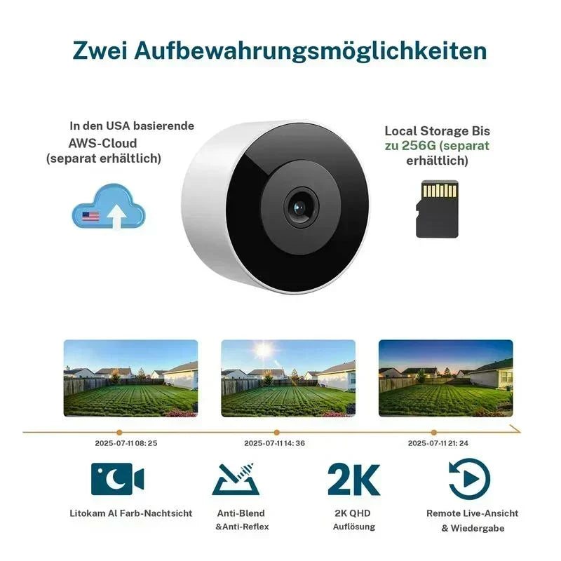 📹 50% RABATT! 🔒 Kristallklare 2K-Überwachungskamera – Farbnachtsicht, 24/7-Aufzeichnung & intelligente Alarme – Einfache Installation für maximale Sicherheit 🏠